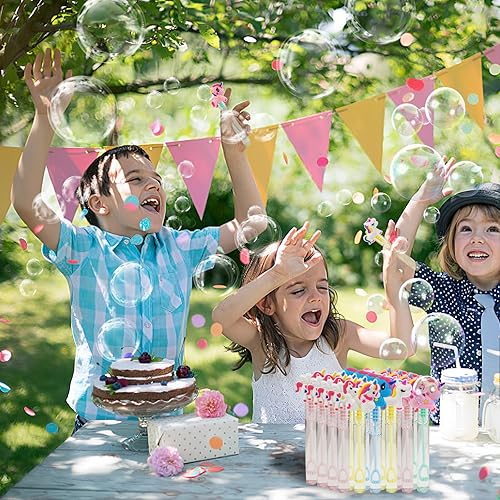 Miniatura 5 de Varita de burbujas de unicornio de 24 piezas para niños (6 estilos), bonita varita de burbujas ideal para recuerdos de fiesta de cumpleaños temática