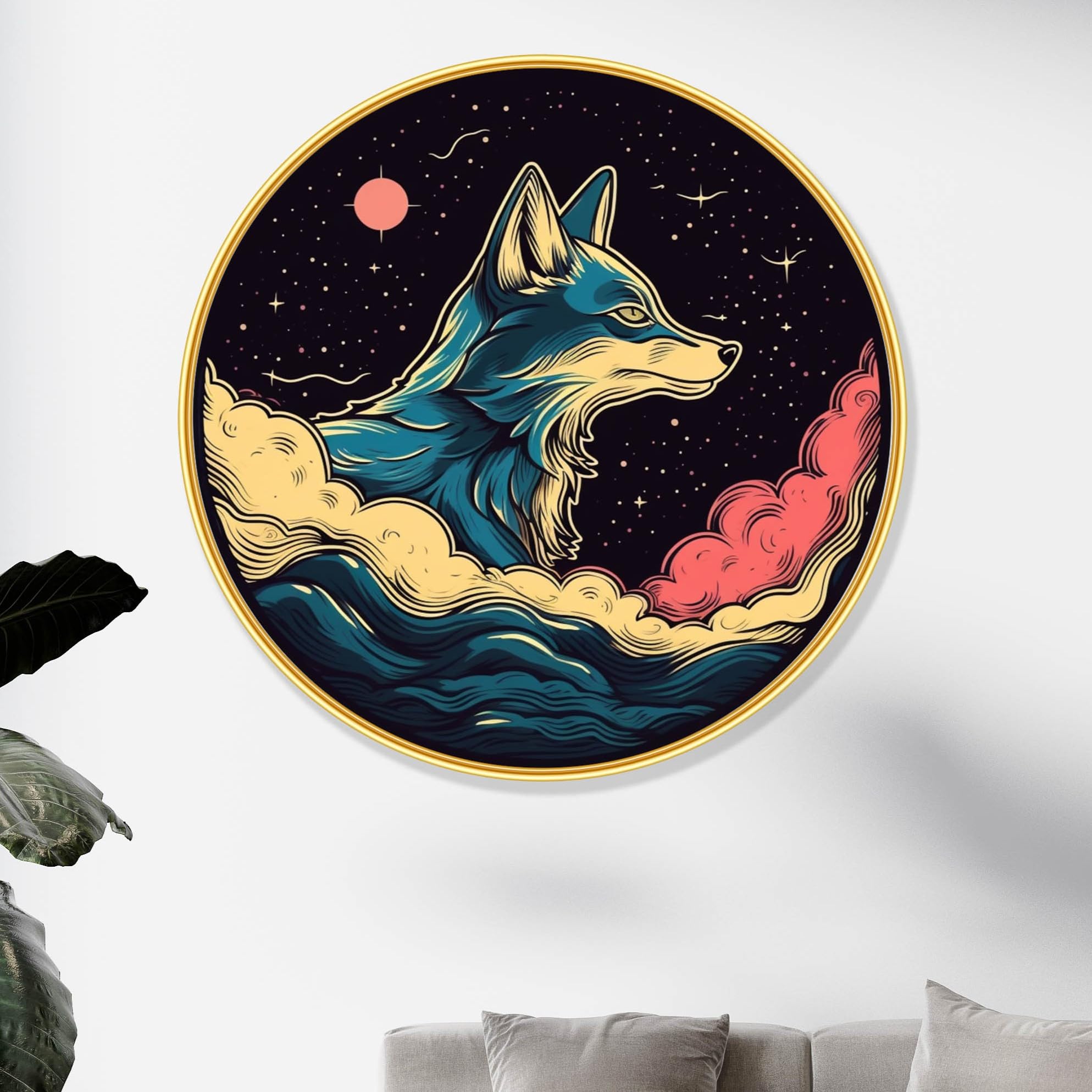 Livin'luxe Sun & Moon Painting - Modern Art -8 Livin'luxe Sun & Moon Painting - Modern Art -8