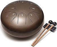 Vista 13 de Percusión de tambor de lengua de acero, instrumentos musicales de 6 pulgadas, 8 notas, regalos musicales para familiares y amigos (azul)