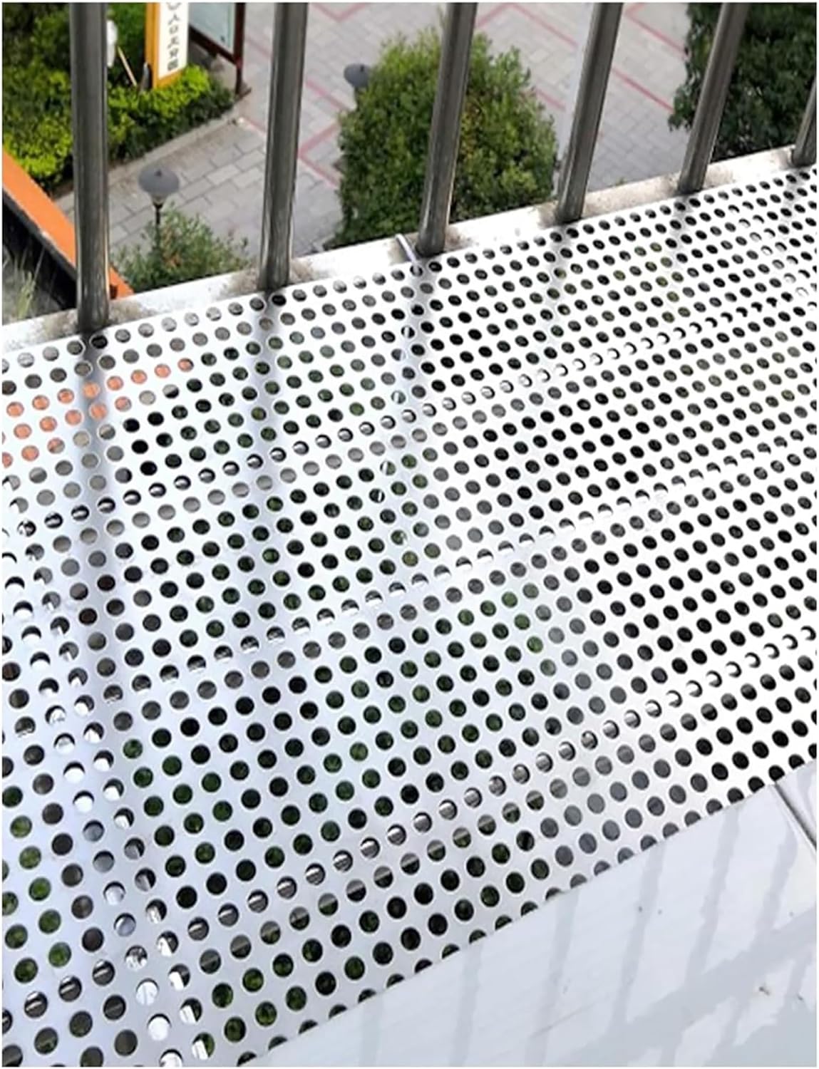 Perforated Stainless Steel Sheet - Durable Metal Mesh Screen Panel (21.7"x19.7") for Ventilation, Filtration, DIY Projects, and Home Improvement