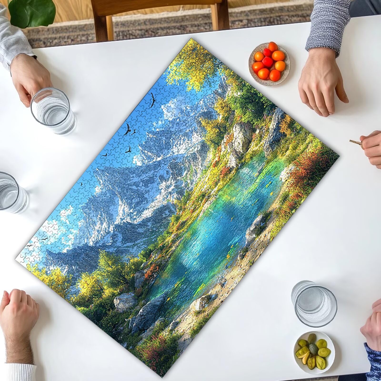Puzzle dla dorosłych 4000, puzzle krajobrazowe dla dorosłych, górskie puzzle 4000 elementów, drewniane puzzle z wykwintnym pudełkiem, niemożliwe puzzle do dekoracji wnętrz, prezenty dla kobiet, -3561