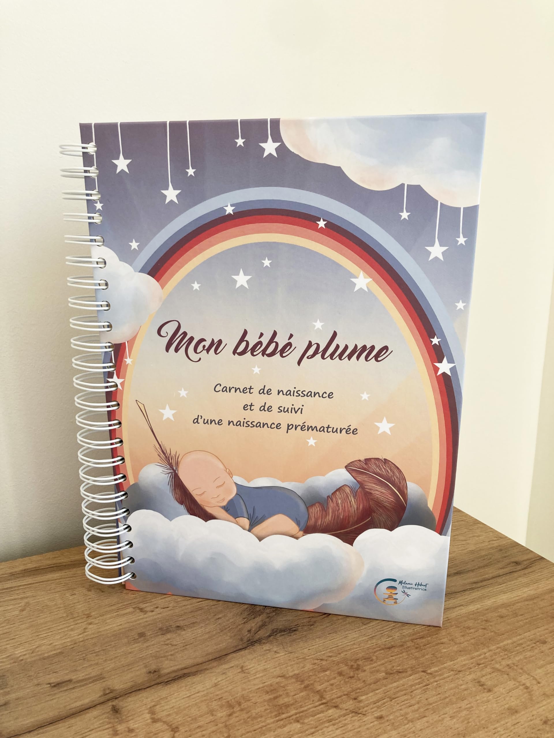 Journal de suivi bébé prématuré Mon Bébé Plume pour immortaliser chaque petite victoire