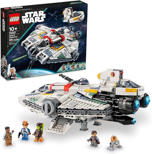 LEGO Star Wars Ahsoka Ghost and Phantom II - Juguete de nave espacial Star Wars para niños, niños y niñas, a partir de 10 años, regalos para