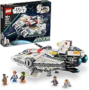 LEGO Star Wars Ahsoka Ghost and Phantom II Spaceship Toy - Star Wars Building Toys Set for Kids, Boys &amp; Girls, Ages 10+ - Gifts for Birthdays - 5 Minifigures - 75357
