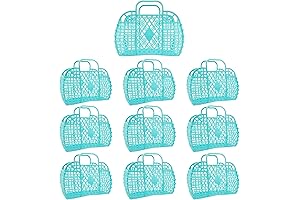 Jelly Purse Bag Basket Tote 10 Pack