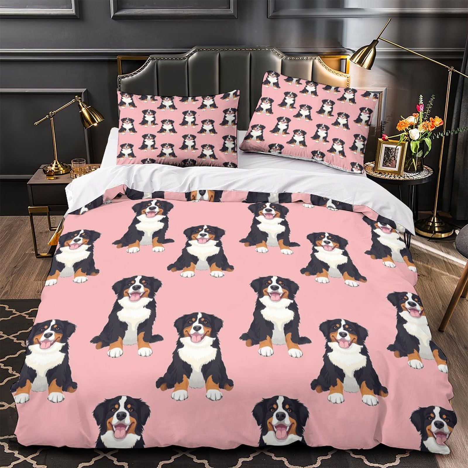 Parure de Lit Bouvier Bernois pour une Chambre d'Ado Cocon et une Décoration Animale Amusante
