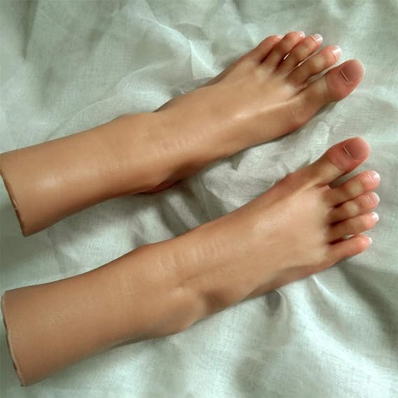 Foot Fetishes, Feet Fetish, Realistic Silicone Foot, Female Foot Feet Model Mannequin Realistic Non-Toxic Latex Odorlessness