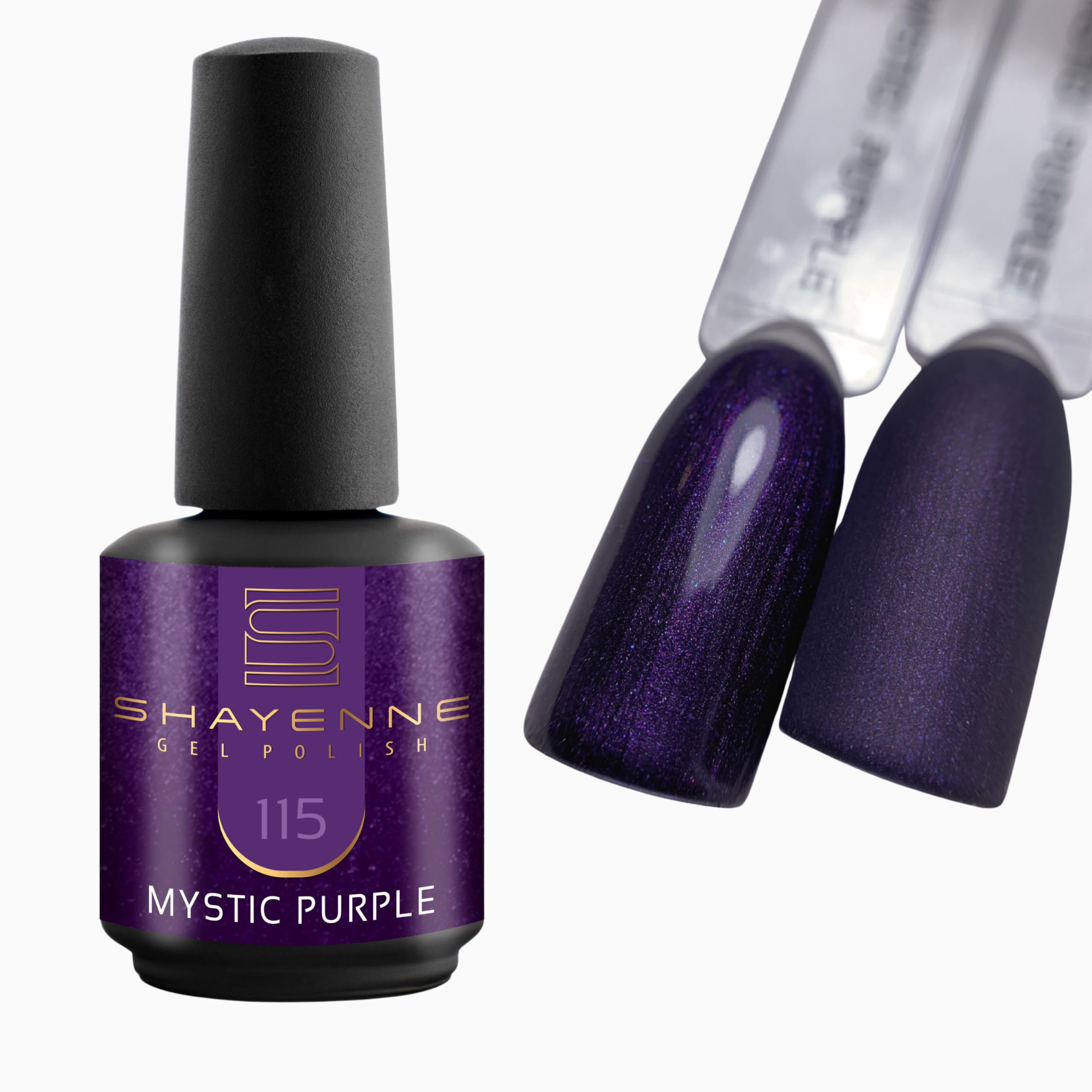 SHAYENNE UV Gel Nagellack Schwarz 15ml – 63 Black Diamond Gl