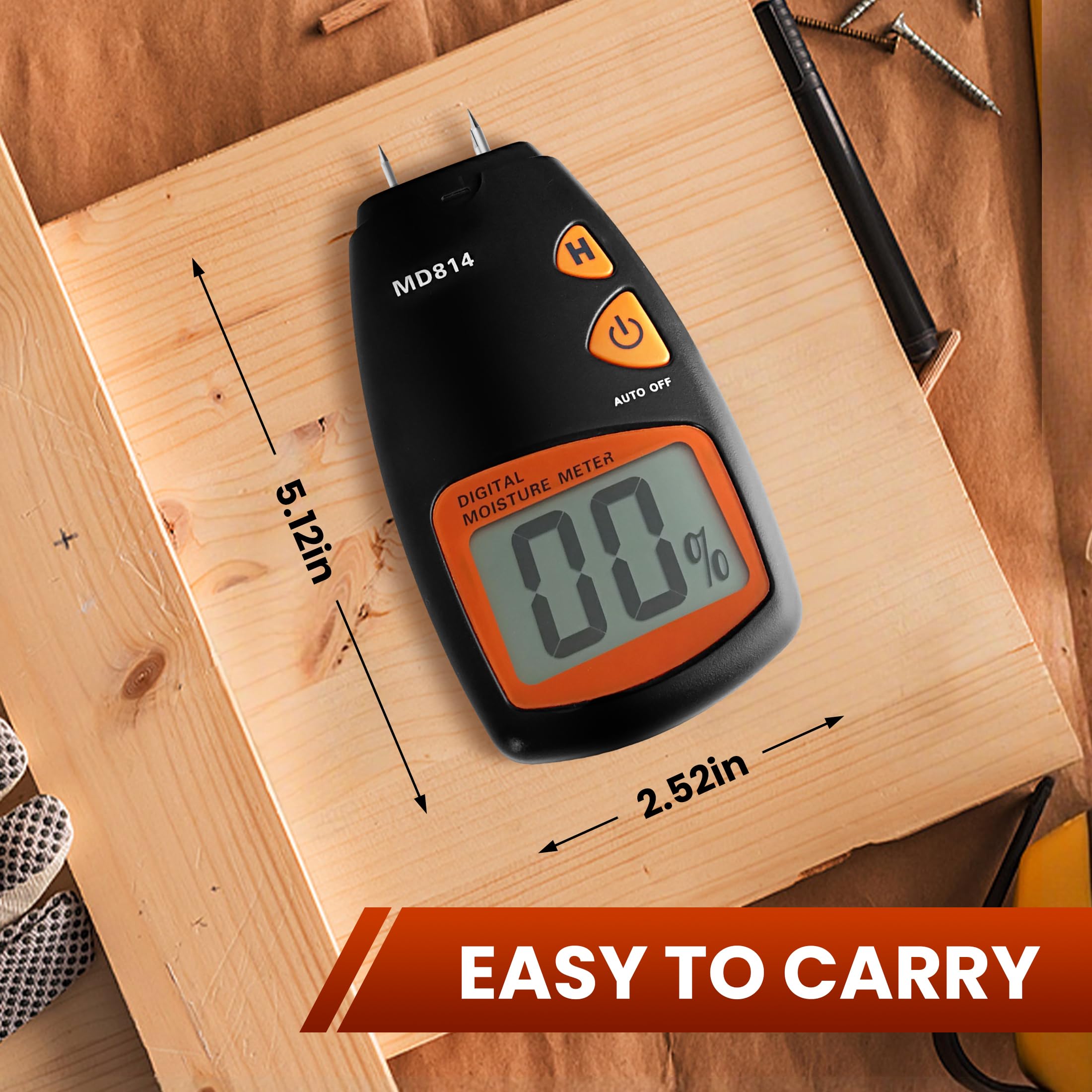 Digital Wood Moisture Meter 4 Pin Lumber Humidity Tester for Lumber — Amazon image 4