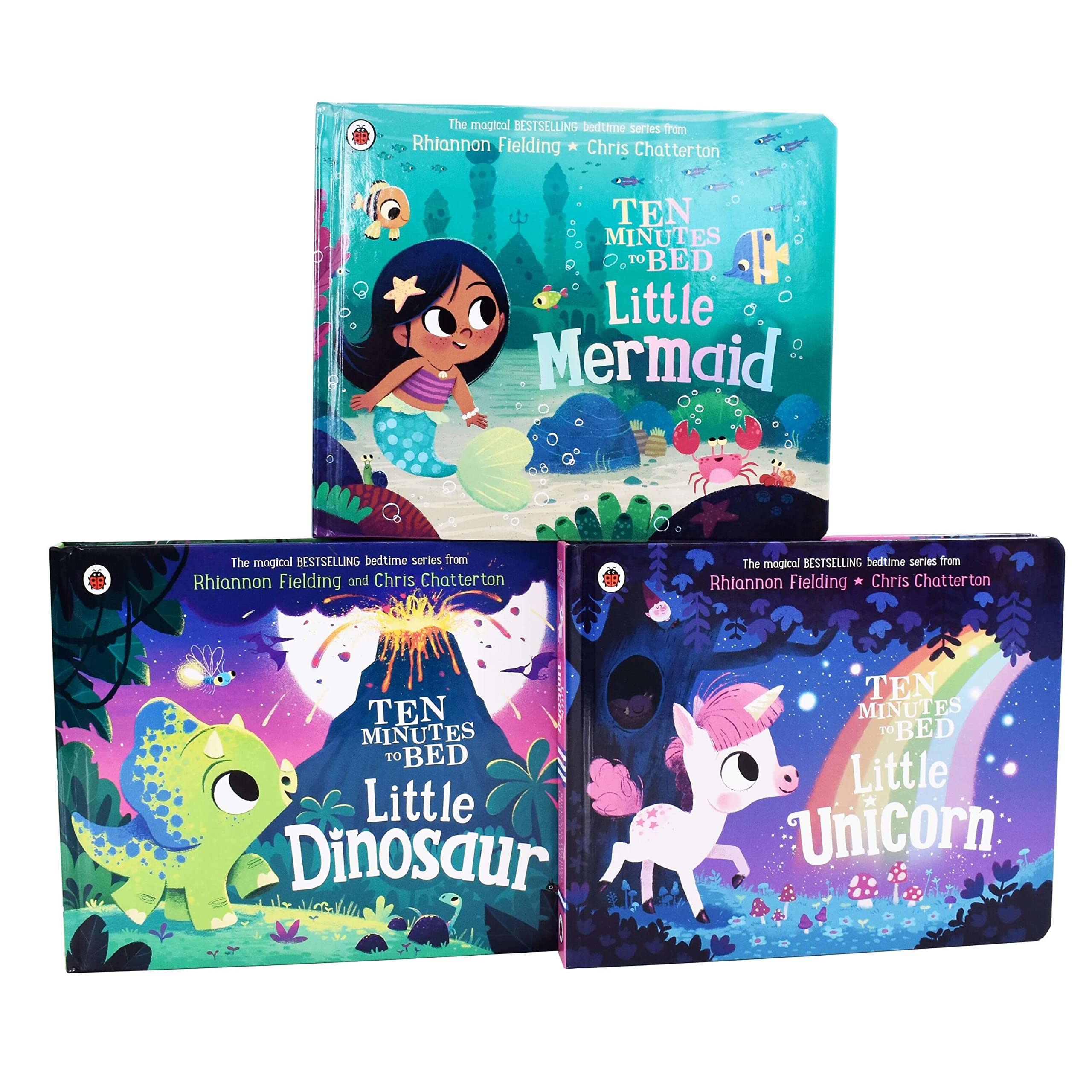 Ten Minutes to Bed Series 3 Books Collection Set (Little Dinosaur, Little Unicorn, Little Mermaid) Board book – 1 Jan. 2021