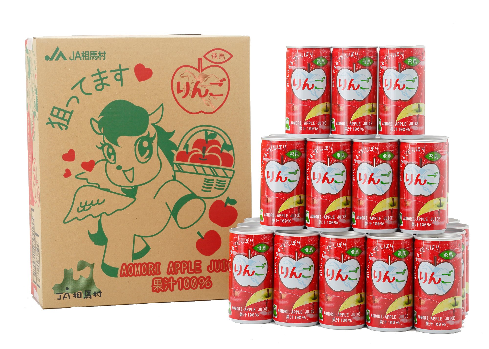 Amazon.co.jp: 【JA相馬】 飛馬りんごまるごと缶ジュース 産地直送