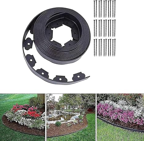 Amazon Co Jp 風景ガーデンエッジジングキット 境界線用 ランドスケープエッジングキット ブ 業務用 ガーデン 根止め芝止め見切り材エコエッジング 無斑 草 芝生の緑のベルトの花壇 Diy 工具 ガーデン