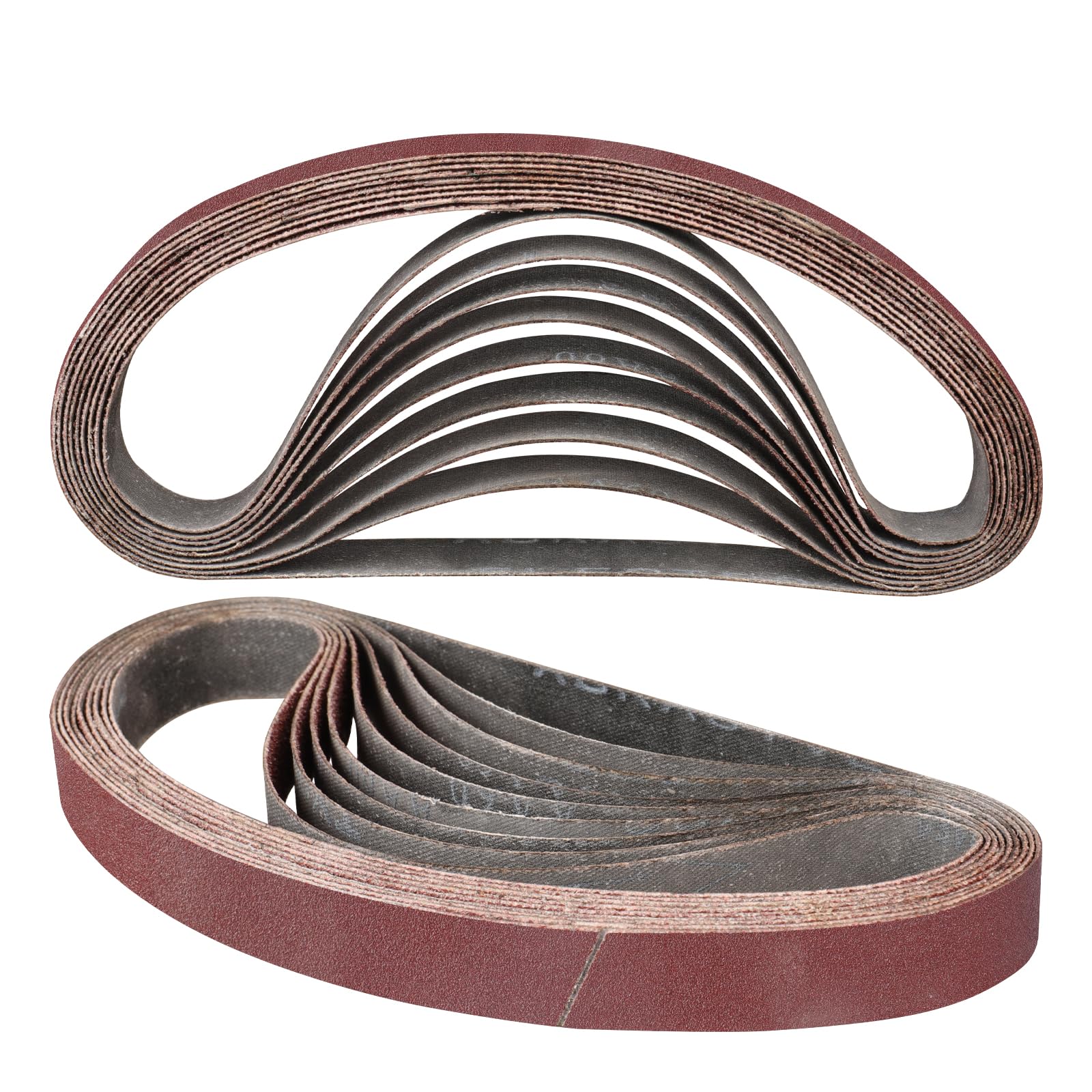 STEBRUAM 12PCS Sanding Belt 20 x 520 mm 150 Grit