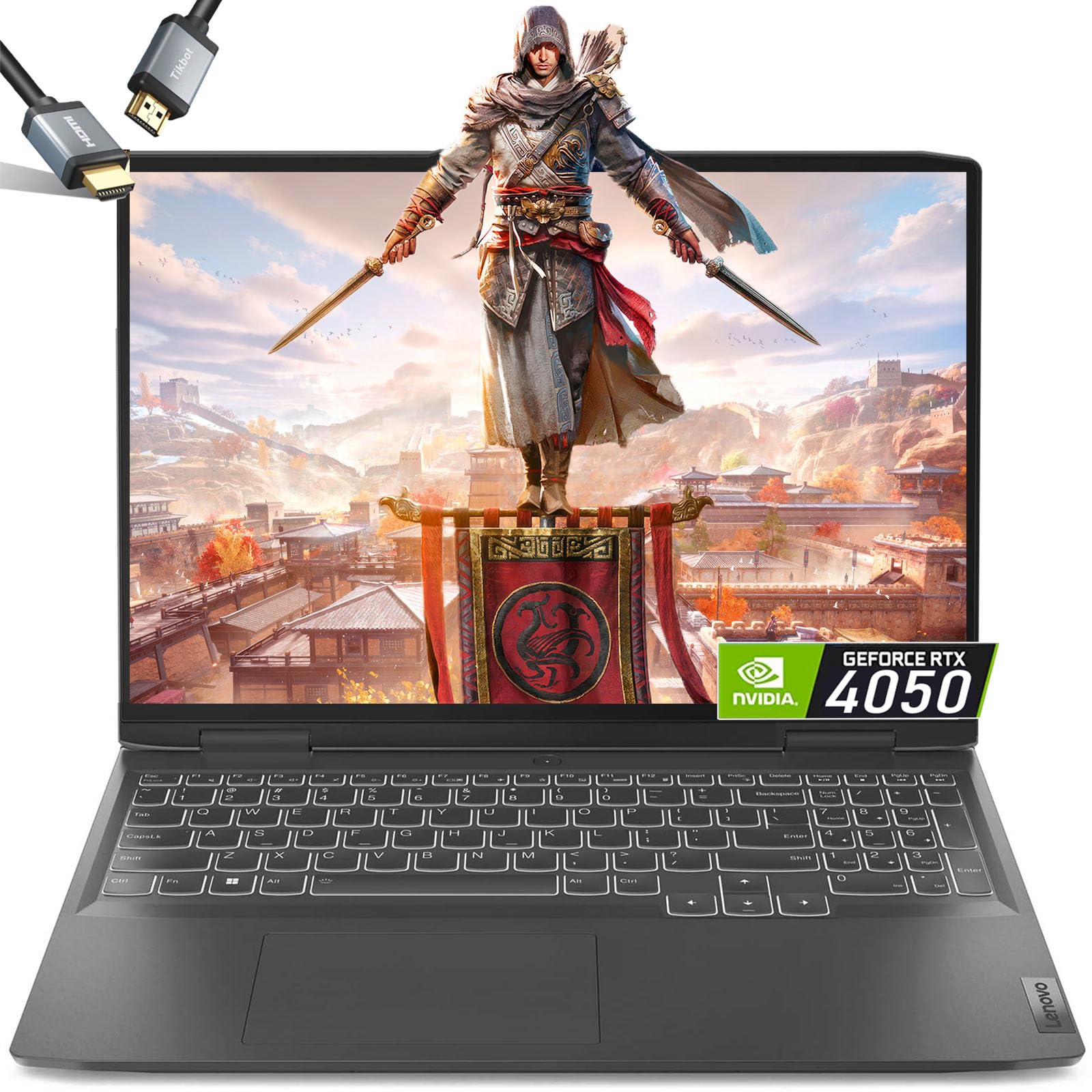 Lenovo LOQ 15 Gaming Laptop - RTX 4050-15.6" FHD IPS Display 144Hz - AMD Ryzen 5 7235HS - 32GB RAM -1TB PCIe SSD -Windows 11 Backlit Keyboard - G-SYNC