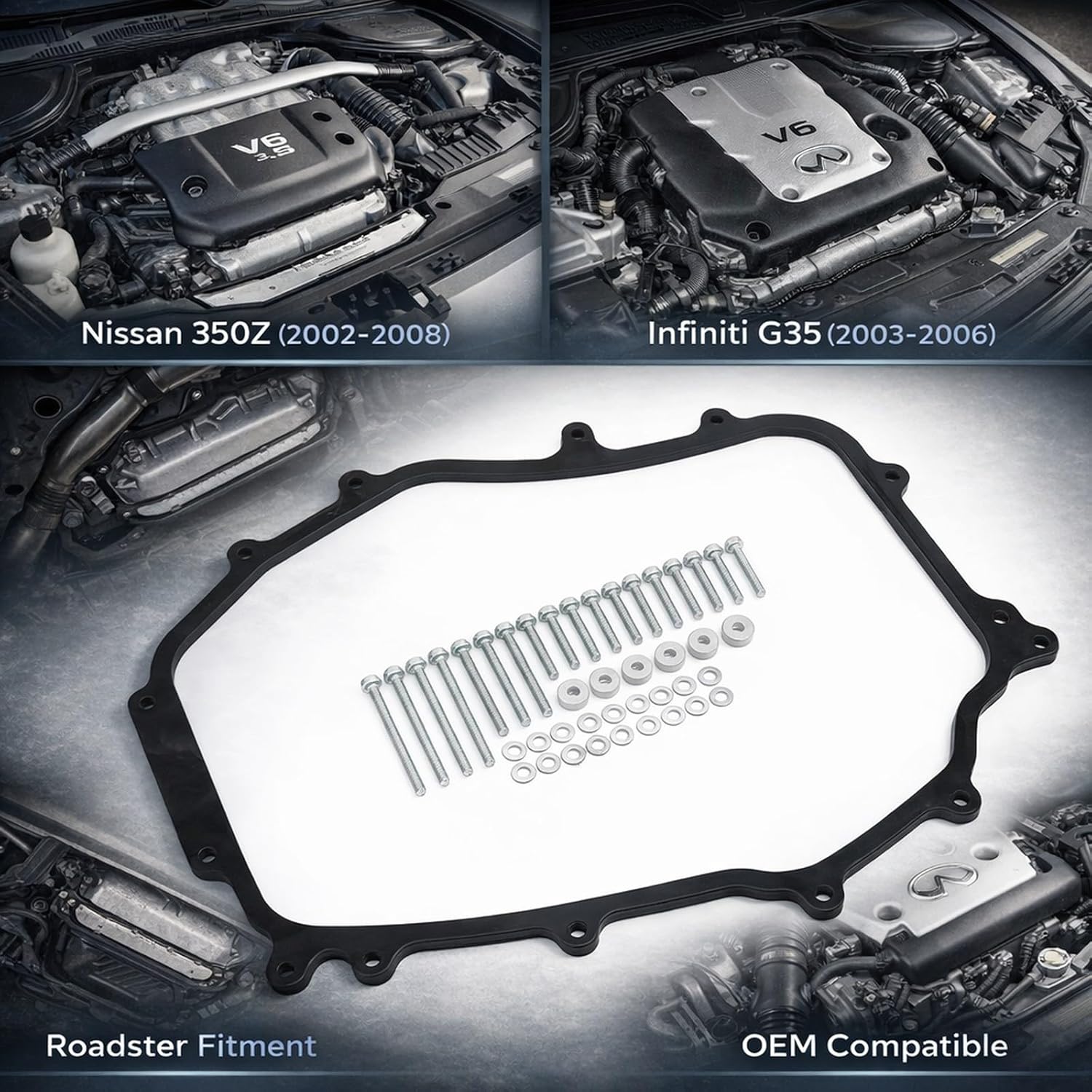Thermal Plenum Spacer, Intake Manifold Gasket, 5/16 Inch Thick for 350Z - Heat Insulation, Engine Efficiency Booster, Easy Installation
