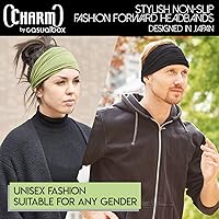 Vista 3 de CHARM Casualbox - Diadema estilo japonés, banda para el cabello para hombre