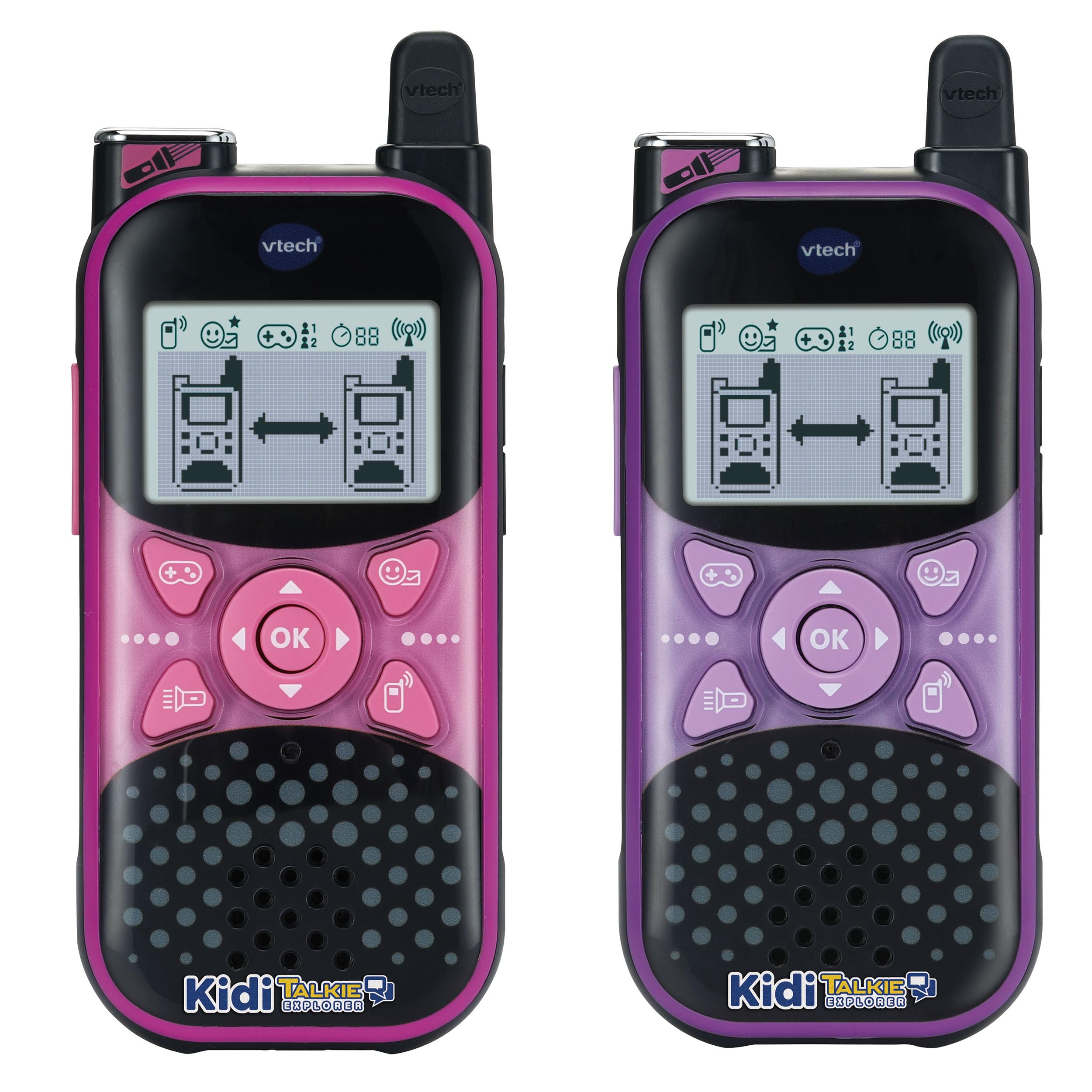 Vtech KidiTalkie Explorer Walkie-Talkie für Kinder, Rosa