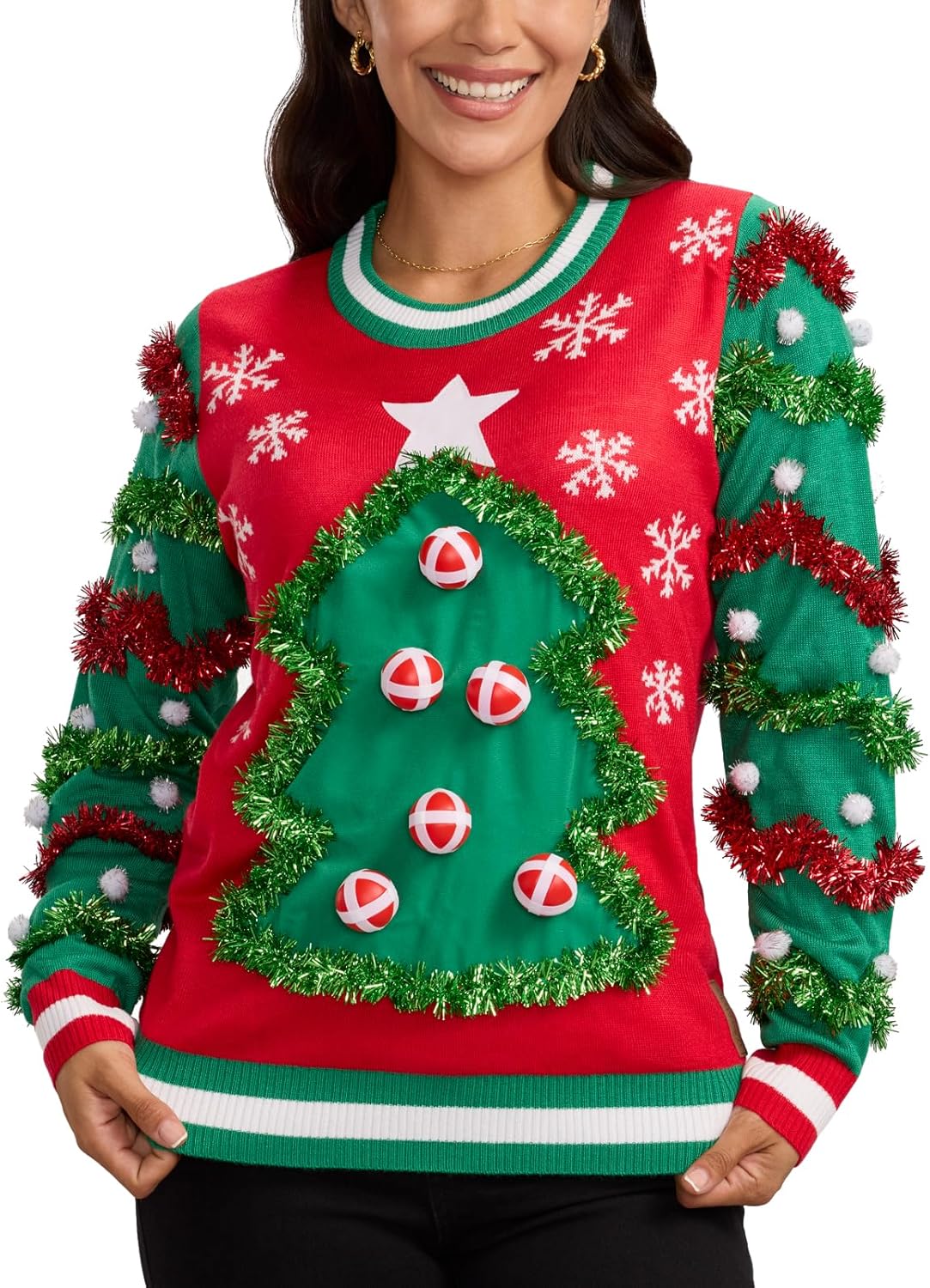 Tipsy Elves Women's Christmas Sweaters - Women's Ugly Christmas Sweaters - Embellished Winter Holiday Pullovers