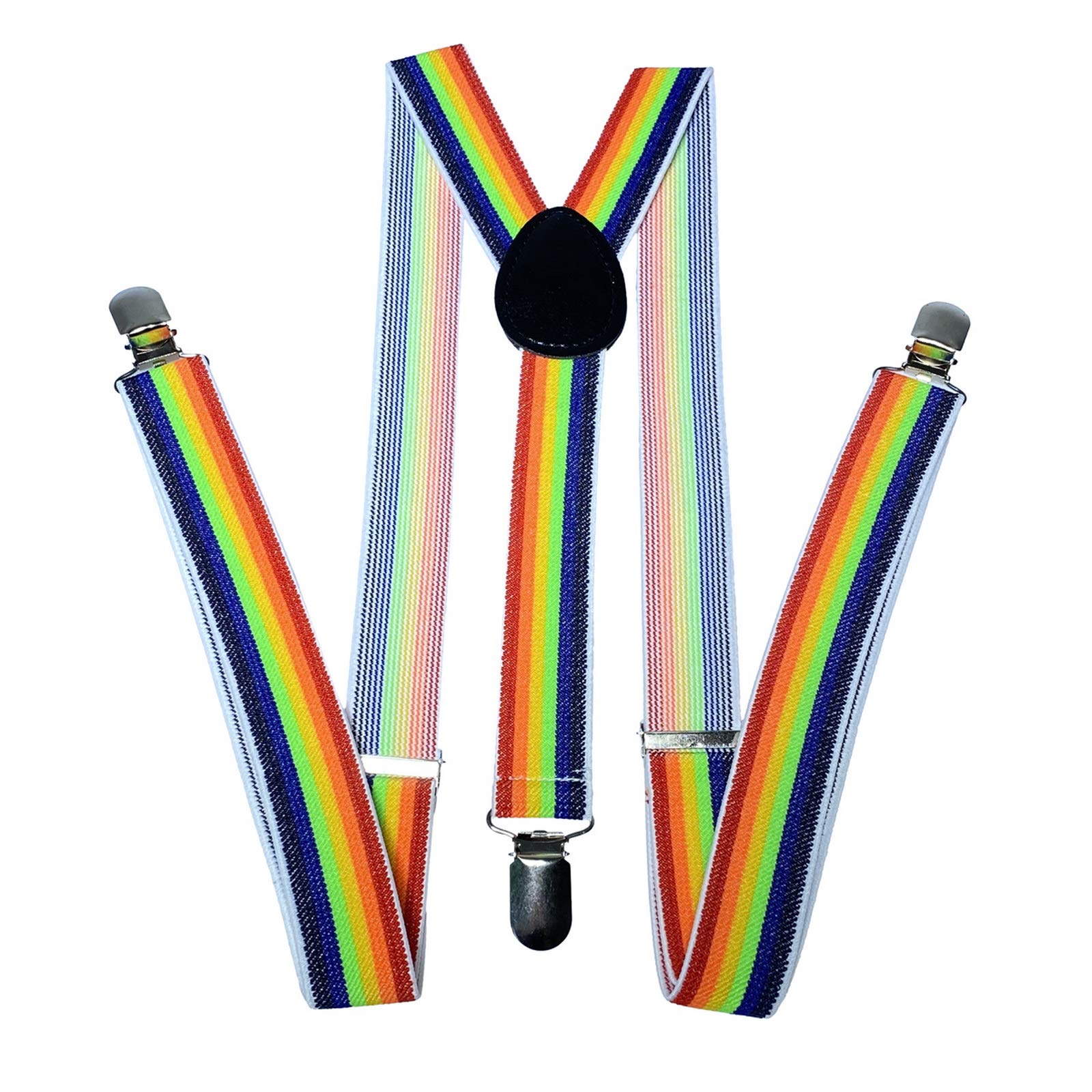 Tirantes elásticos anchos ajustables en forma de Y con 3 clips fuertes, para mujer, niños y niñas.