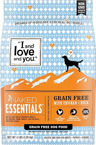 I and love and you Naked Essentials - Alimento seco para perros natural sin granos (variedad de sabores)
