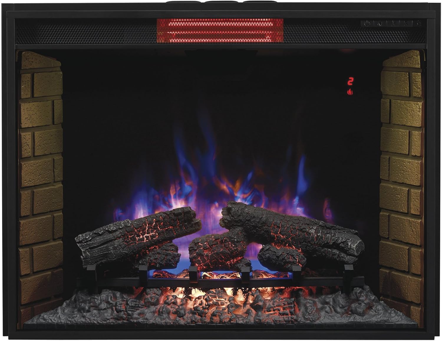 ClassicFlame 33II310GRA 33" Infrared Quartz Fireplace