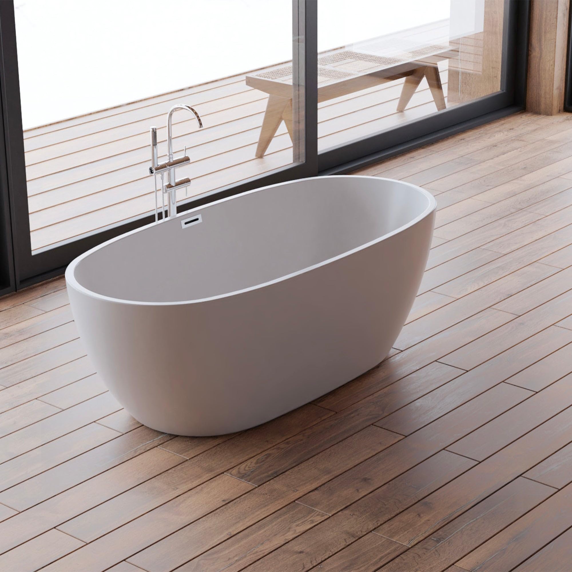 SPALINA Samba - Bañera exenta Oval L. 170 x l. 79 cm