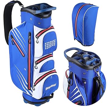 週末バーゲン　BeyBayキャディーバッグ新品 Amazon.co.jp: BEYBAY ゴルフカートバッグ 仕切り14個 トップ