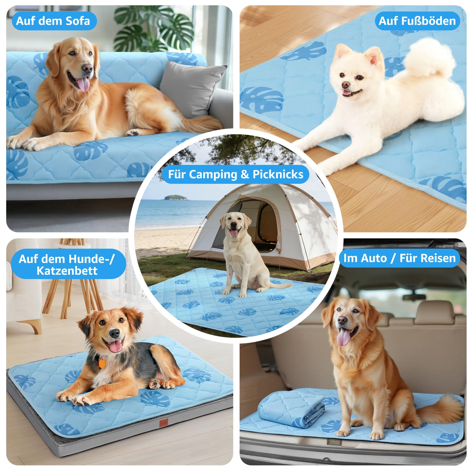 PICK FOR LIFE Tappetino refrigerante per cani 70 x 55 cm