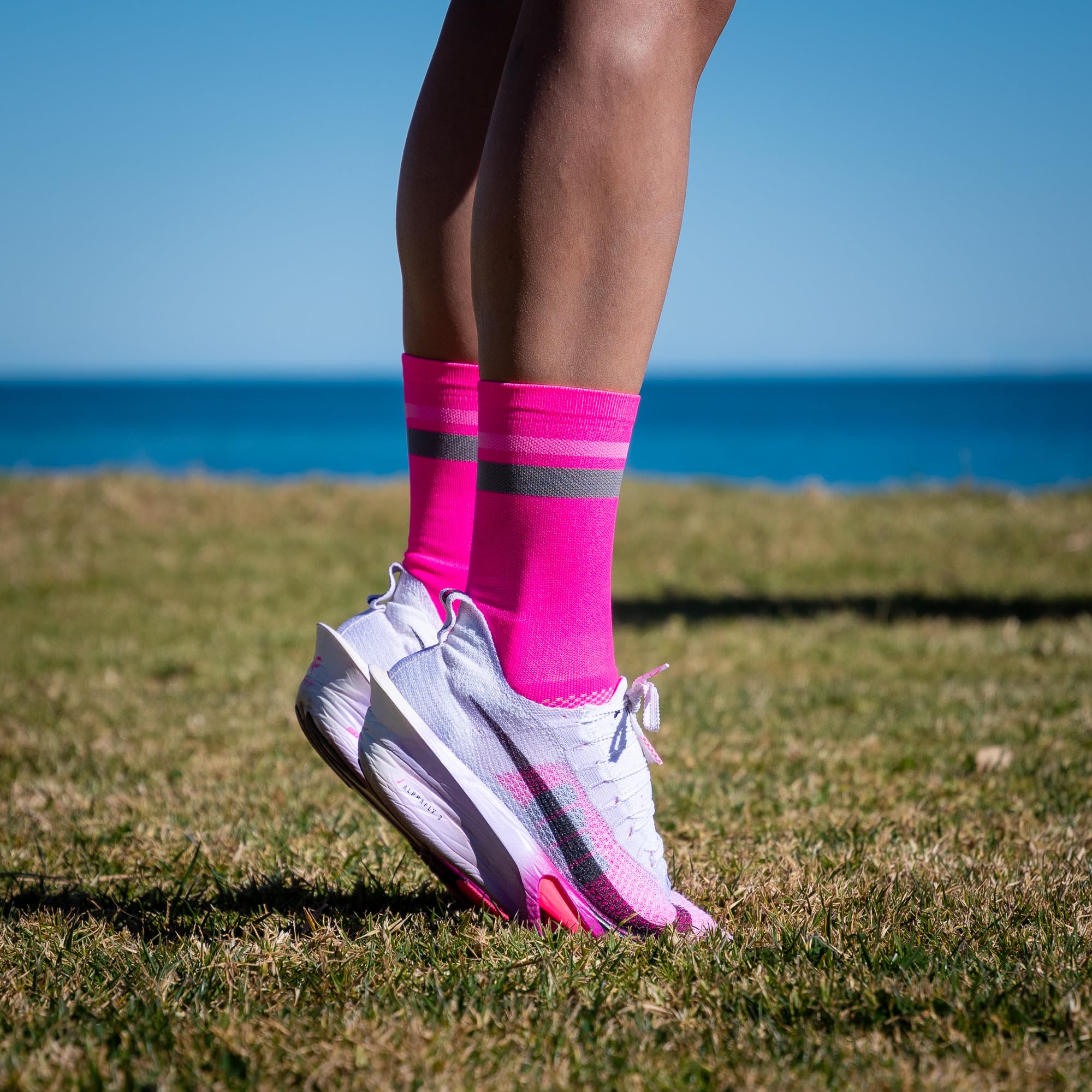 NORTEI Calcetines Running y Trail Acolchados Media Caña, Compresivos y Antideslizantes. Calcetines Técnicos Deporte sin Rozaduras de Hombre y Mujer
