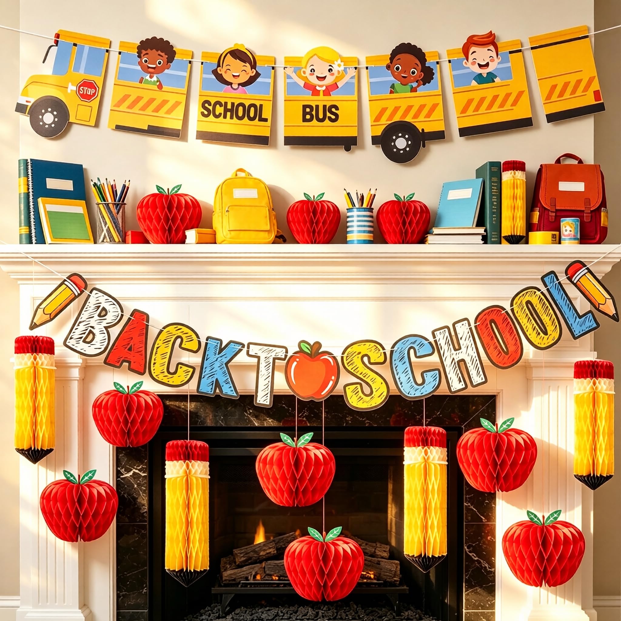 SUNBEAUTY Back to School Decoration Set