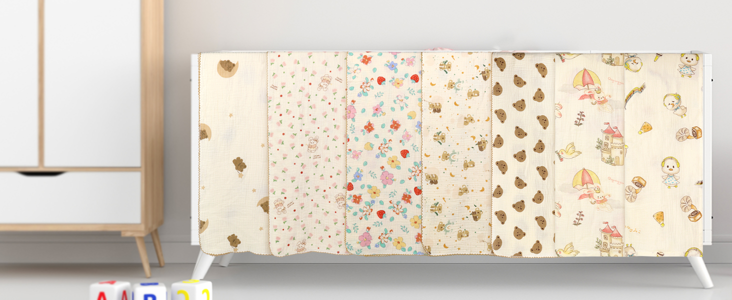 Quadrotti In Cotone Neonato 2 Strati - Mussole Soffici 110x100cm Per Regali Nascita | Koala Design - Foto 7