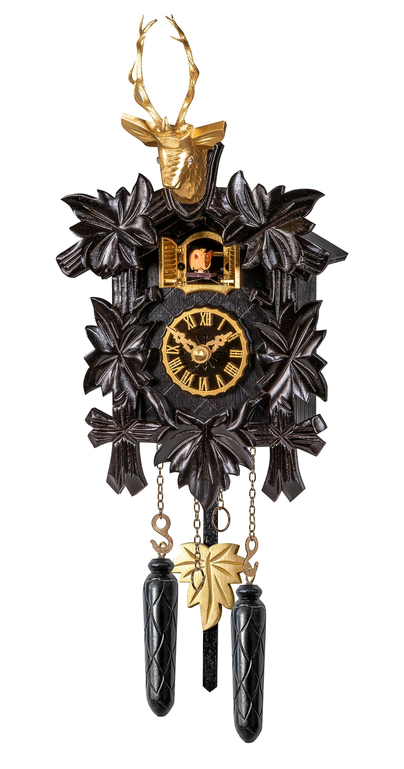 Engstler Quartz Cuckoo Clock 5-Leaves, Bird