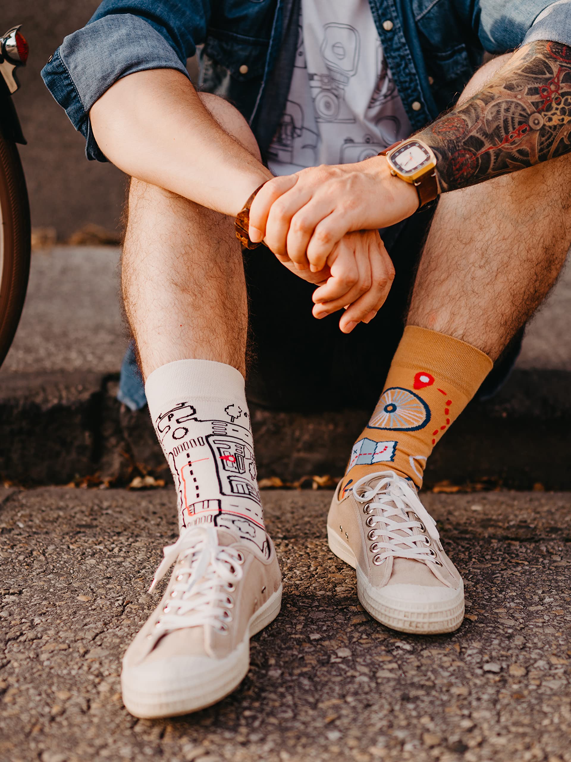 Dedoles Calzini Unisex Donna Uomo & Bambini Calze Cotone con tanti Design divertenti Calcio Bicicletta Piante Cavalli Regalo sinistra destra diversi