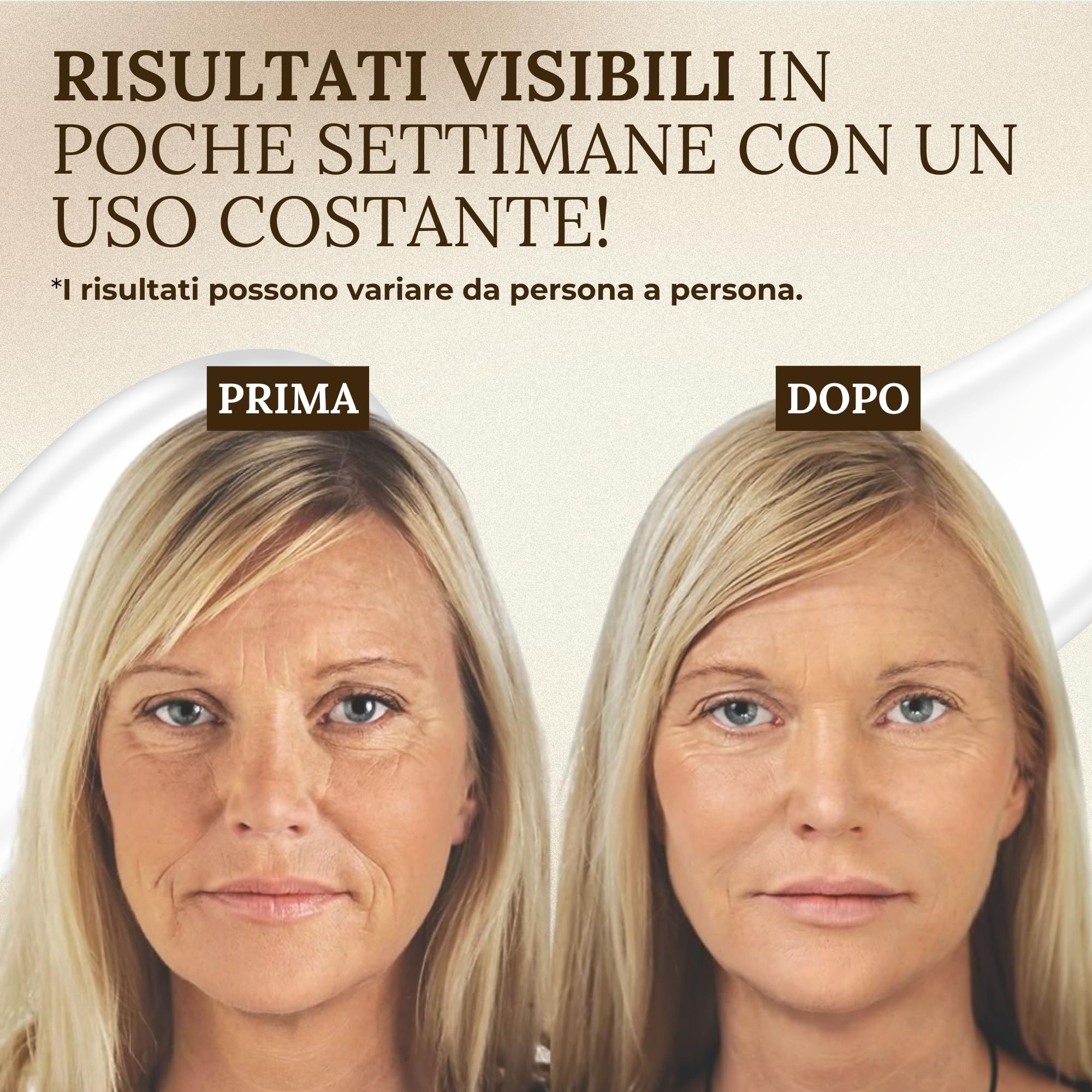 Crema Viso Antirughe Idratante con Effetto Lifting - Trattamento Giorno e Notte con Acido Ialuronico - Riduce Rughe e Segni del Tempo - Crema Anti-Età per Donna e Uomo - 50ml (Confezione da 2)