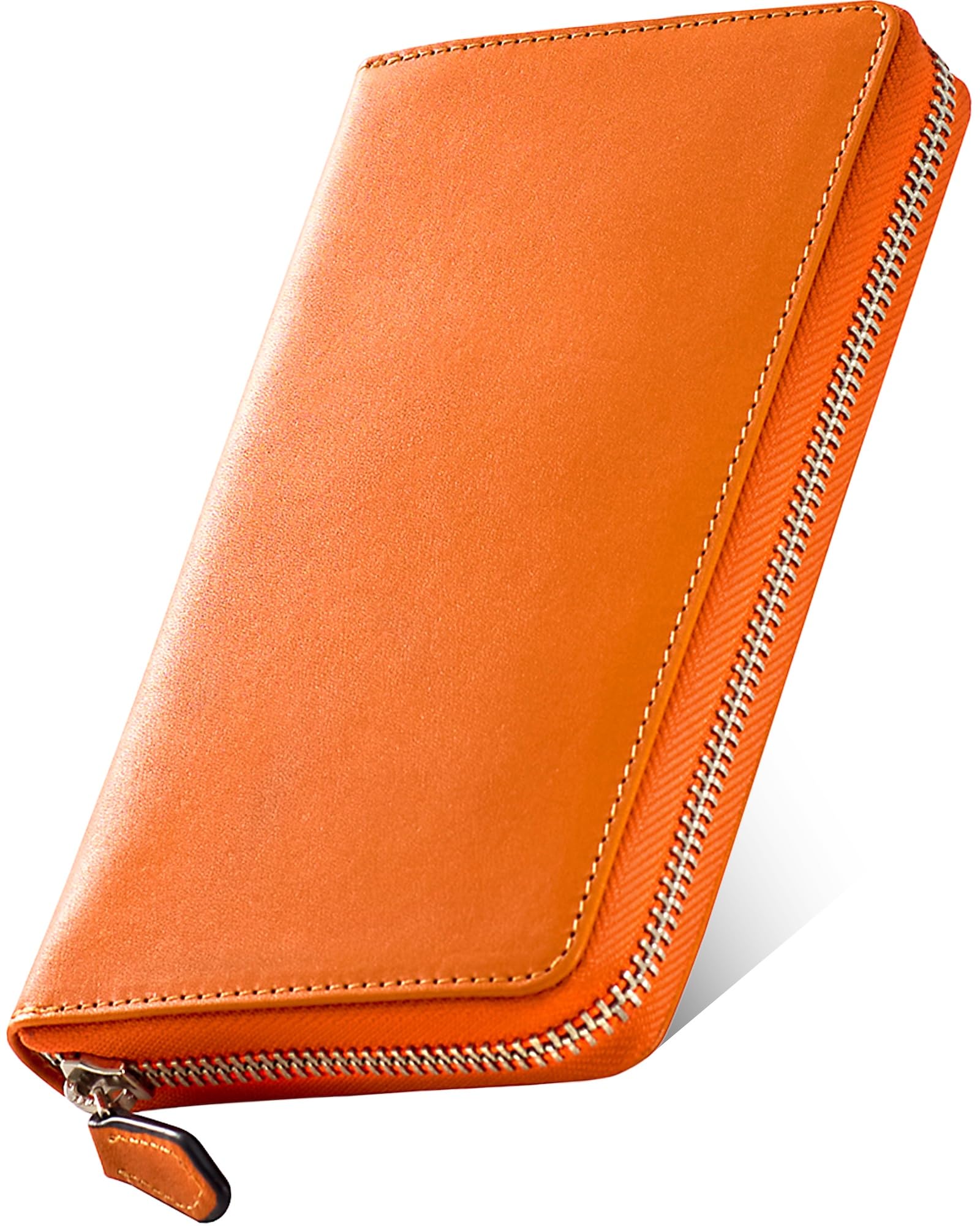 Eldita Men's Small Long Wallet, Tochigi Leather, orange : Clothing, Shoes & Jewelry
