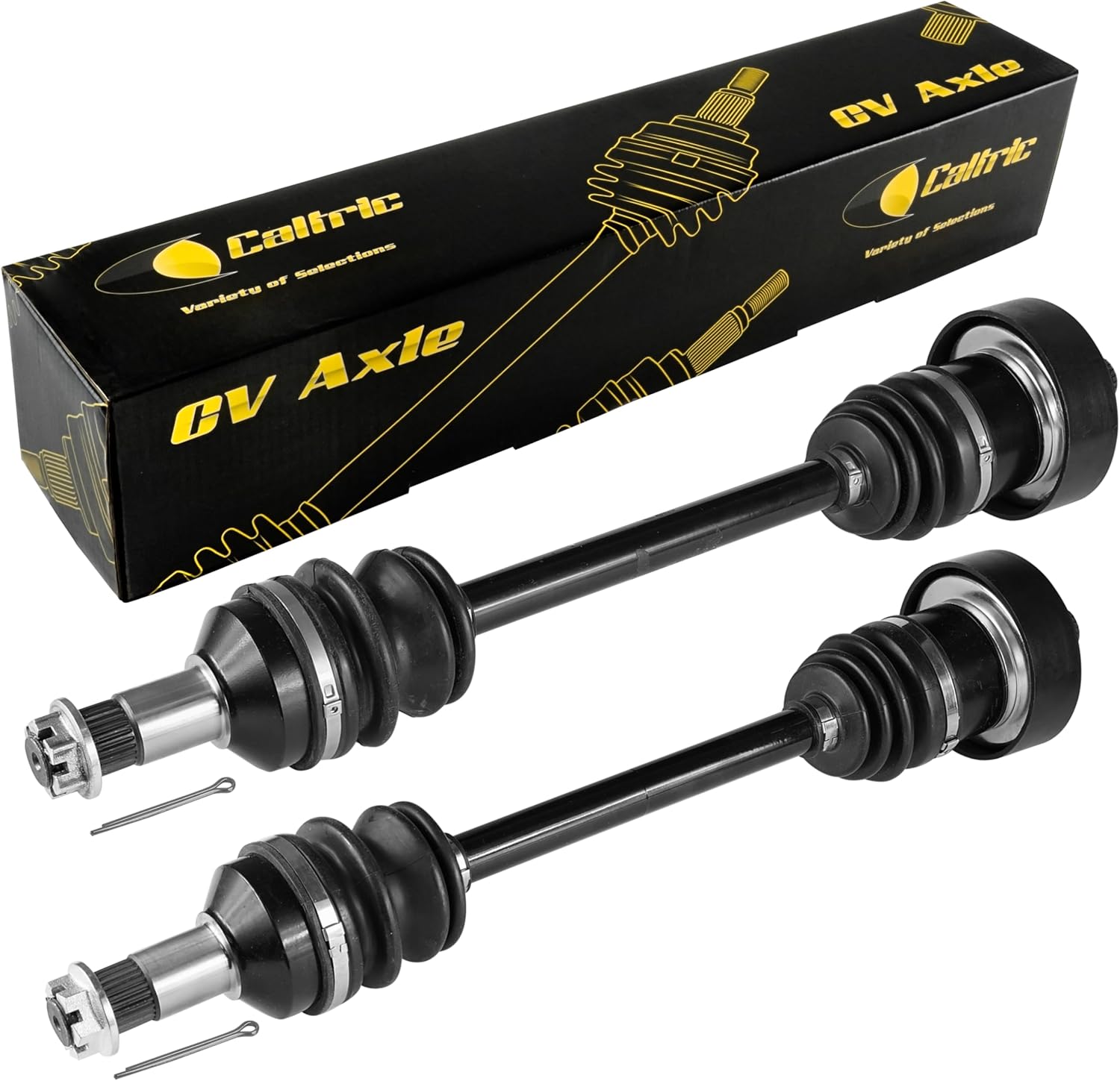 Caltric Front Right and Left Complete Cv Joint Axles Compatible with Arctic Cat 650 4X4 H1 V2 2006-2011