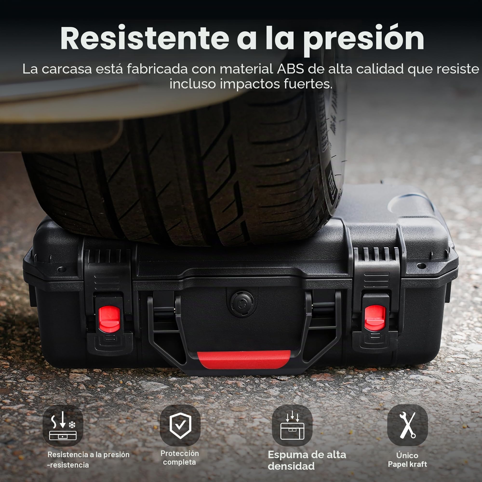 Estuche Rígido Impermeable para DJI Mavic 4 Pro/Combo/Cine | Maleta de Almacenamiento Todo en Uno con Espuma Personalizada, Compatible con Mando RC 2/RC Pro 2, Hasta 9 Baterías y Estación de Carga