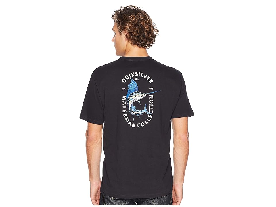 

Quiksilver Waterman Jim Short Sleeve Tee (Black) Men's Clothing