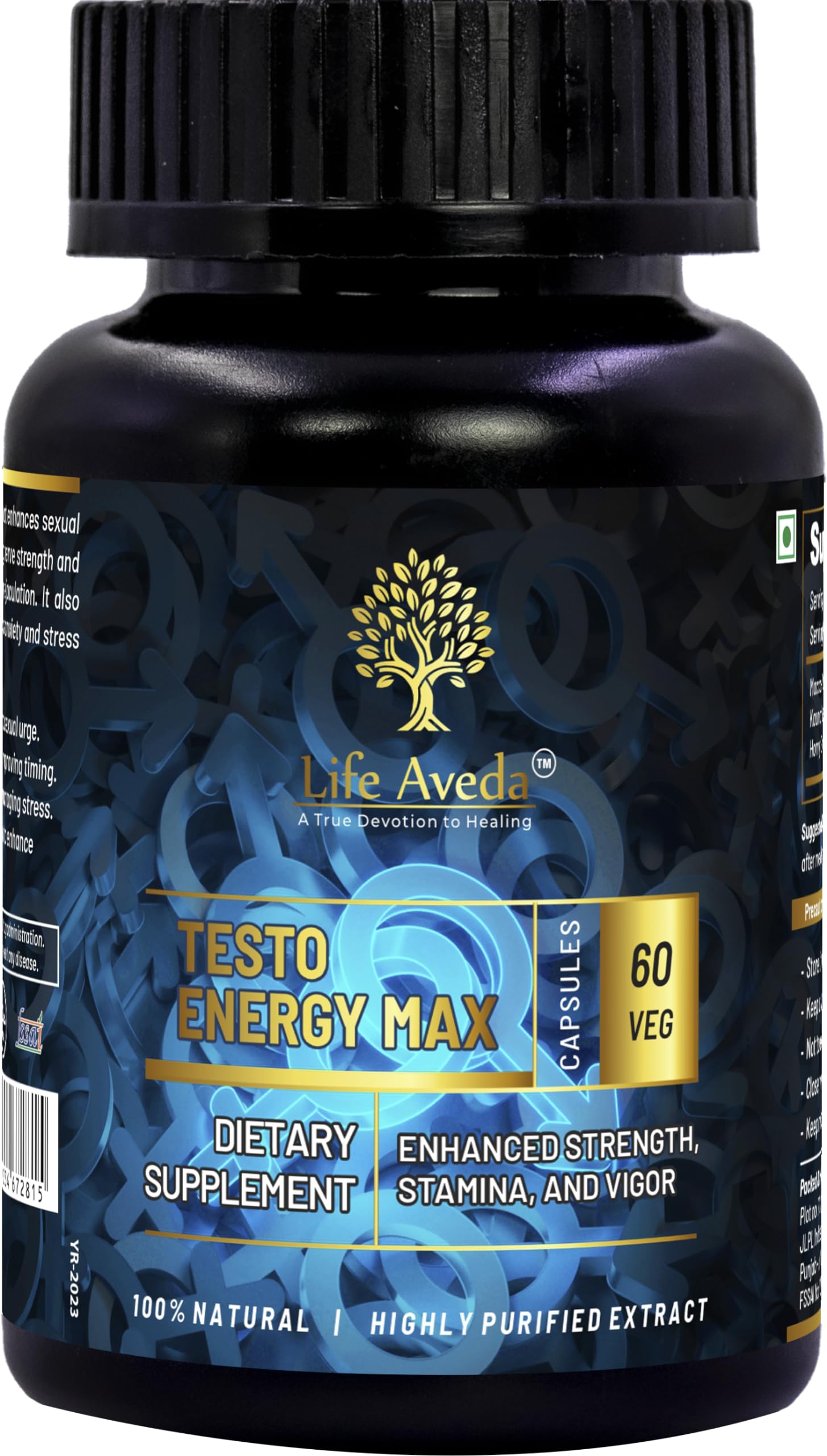 Life Aveda 100% Natural Ayurvedic Testo Energy Max Capsules for Strength, Stamina And Vigor - 60 Capsules (Pack of 1) (B0CC9RDSCH) Amazon Price History, Amazon Price Tracker