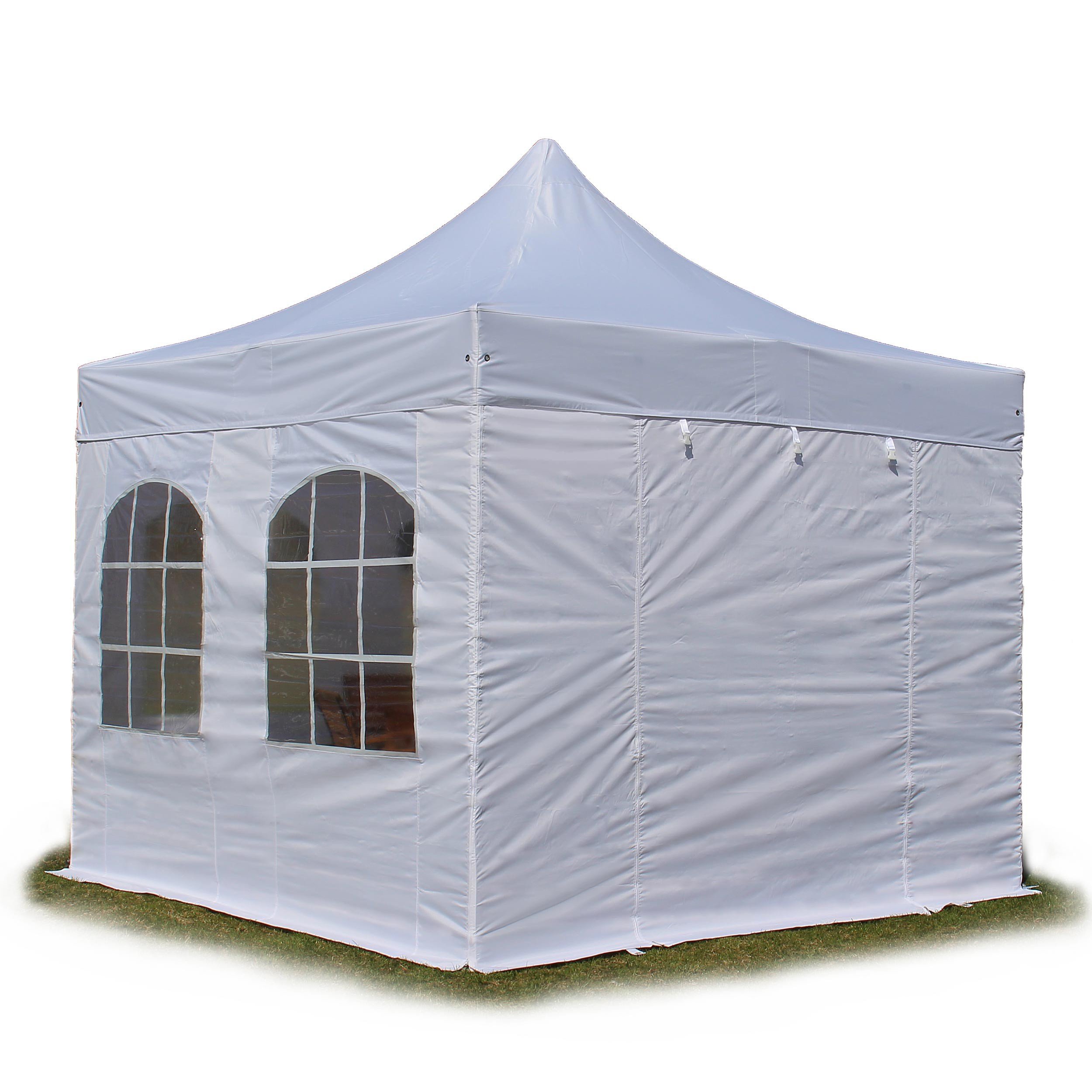Buy TOOLPORT 3x3m PES PopUp Gazebo Canopy incl. Sidewalls Marquee Party