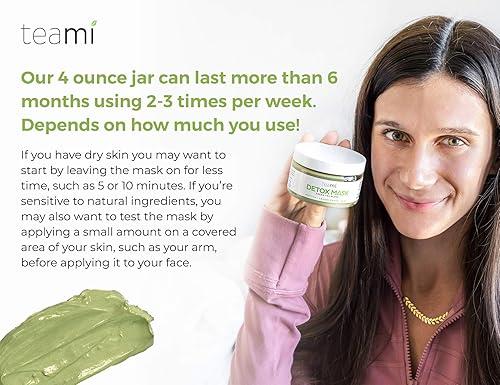 Miniatura 8 de Teami Mascarillas desintoxicantes para el cuidado de la piel facial mascarilla desintoxicante de té verde con arcilla de bentonita - Exfoilato de