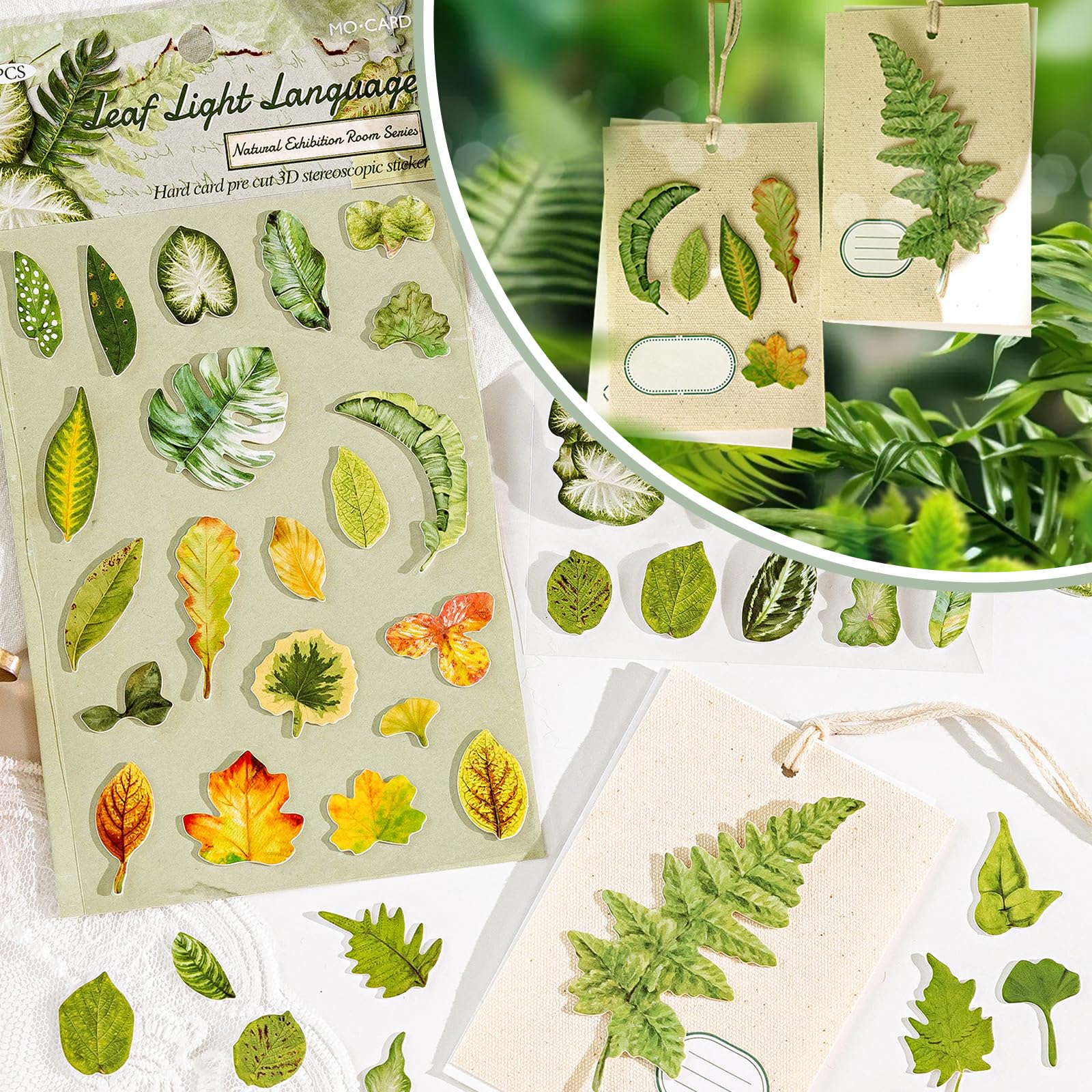 219pcs Vintage Nature Stickers for Scrapbooking and Journaling, Pre-Cut Thick Paper Stickers for Junk Journal, Card Making, DIY Crafts - Image 6