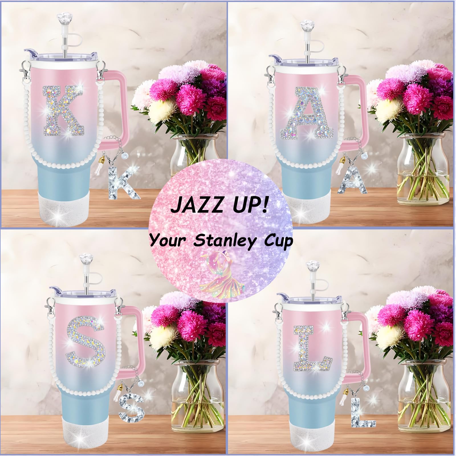 Amazon | Stanley Cup Accessories 30オンス 40オンス グリッター