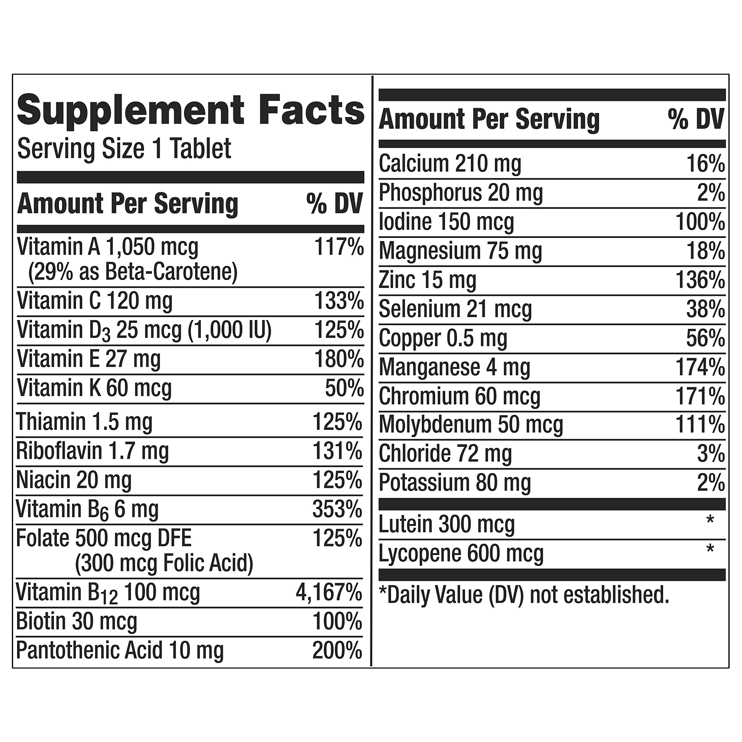 Buy Centrum Silver Multivitamin for Men 50 Plus, Multivitamin