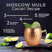 Vista 6 de Tazas PG de cobre para cóctel Mula de Moscú