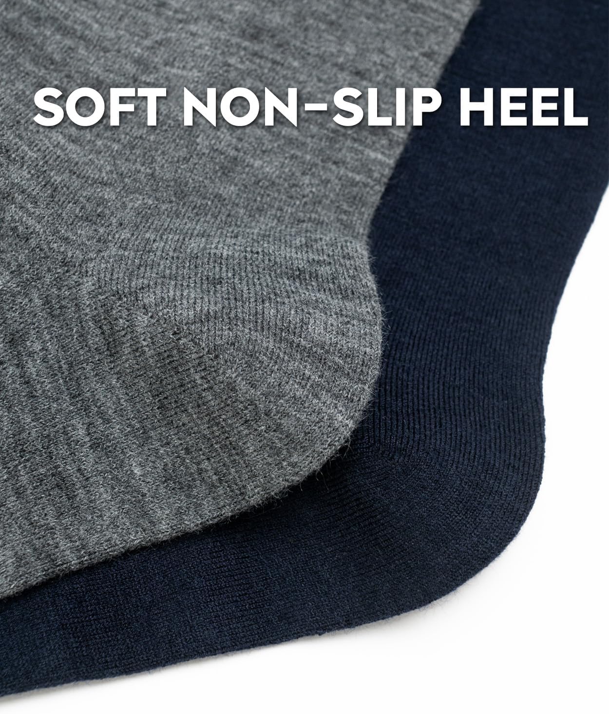 LIXIA Men's Thin Merino Wool Socks, Cozy Winter Warm Breathable Mid-calf Casual Dress Liners 3/6 Pairs Pack - Image 6