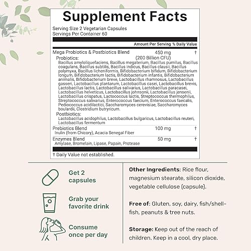 Miniatura 7 de Micro Ingredients Cápsulas blandas de aceite de orégano y megaprobióticos de 200 mil millones de UFC  Paquete de 2 unidades  Timoquinona de 4 veces