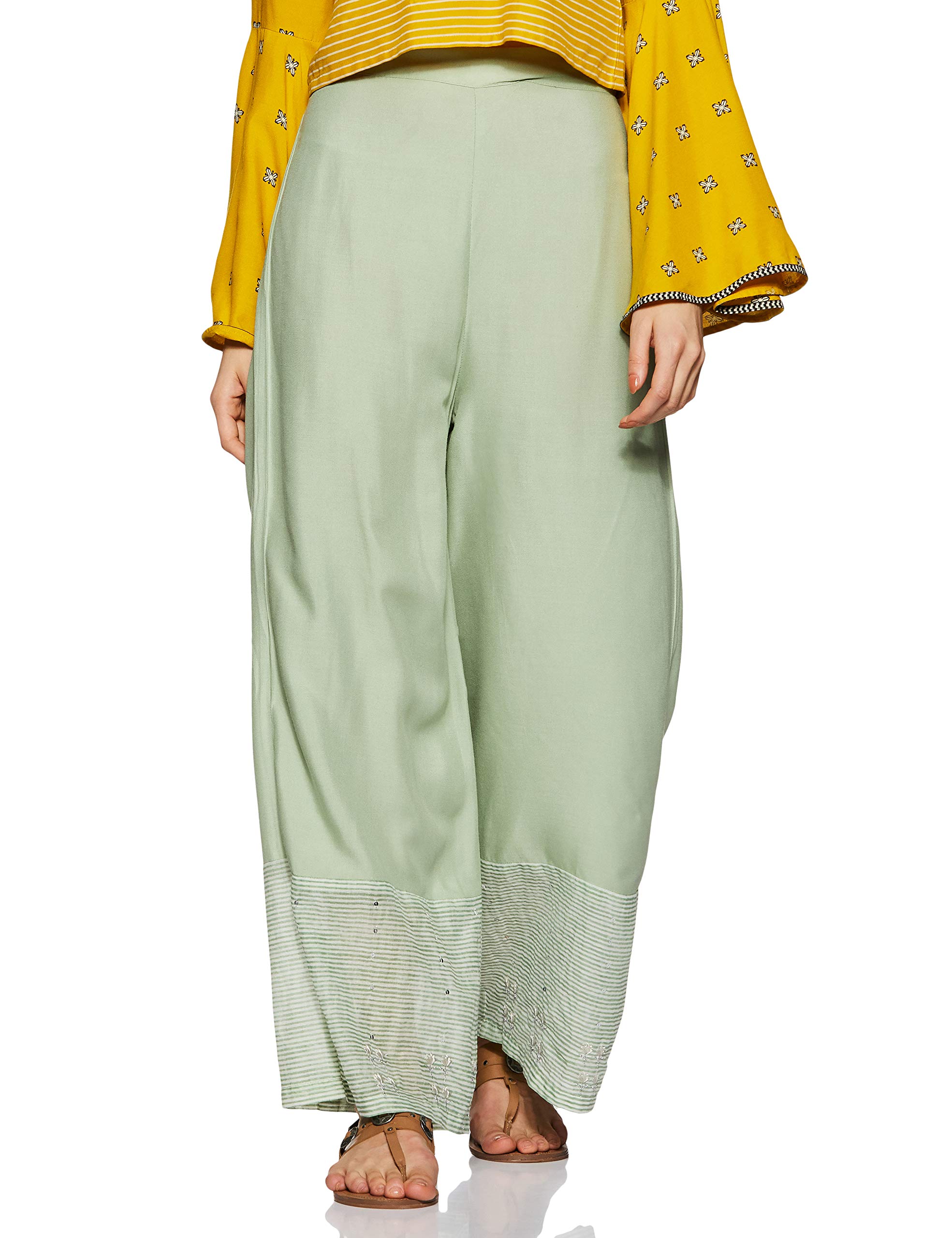 W for Woman Women's Regular Flared Pants