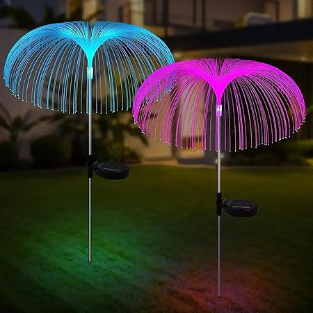 HOMEZ ART's Garden Decorative Solar Outdoor Firefly Lights | Waterproof Firework Decor for Garden Patio Landscape Pathway Yard in Holiday/Marriage/Party/Birthday Decor (2)