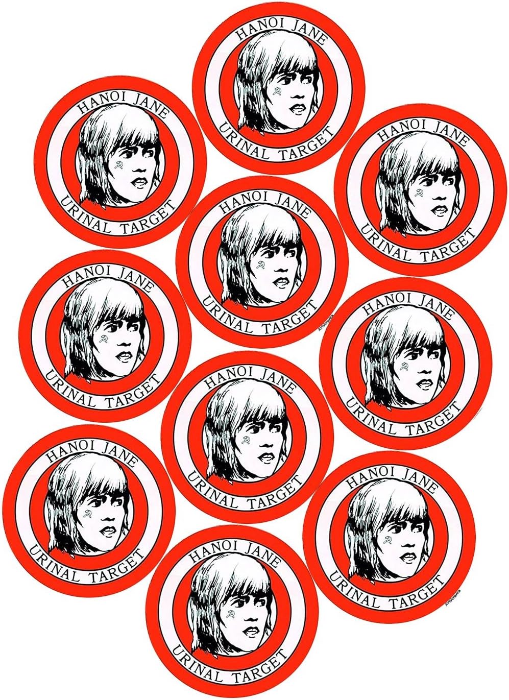 Hanoi Jane Urinal Target, Package of 10